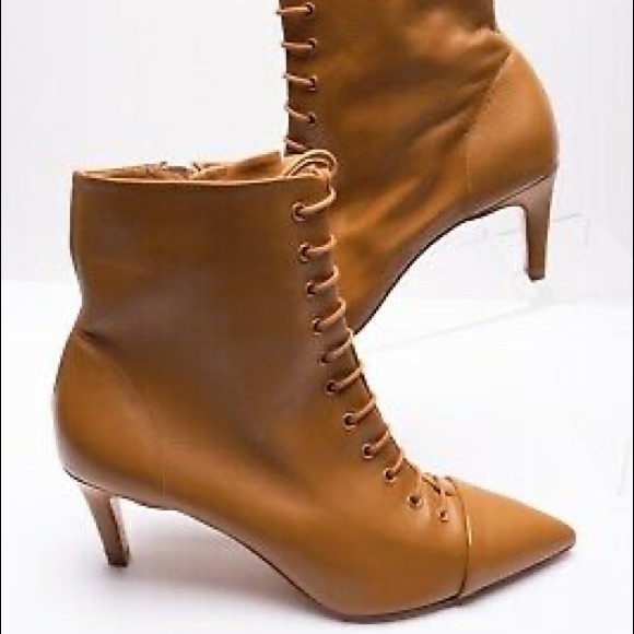 Zara mid heel ankle boots with laces - Picture 4 of 4